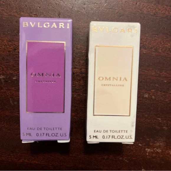 BVLGARI OMNIA travel size lotion and perfume lot of 4 designer travel cosmetics - Picture 4 of 5